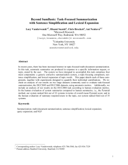 Beyond SumBasic: Task-Focused