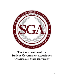 Constitution - Student Government Association