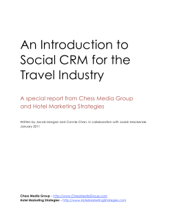 An Introduction to Social CRM for the Travel Industry