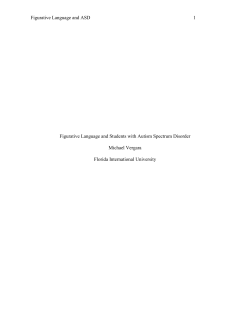 Figurative Language and Students with Autism Spectrum Disorder