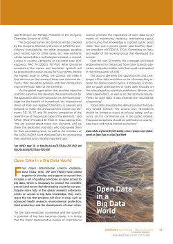 Open Data in a Big Data World