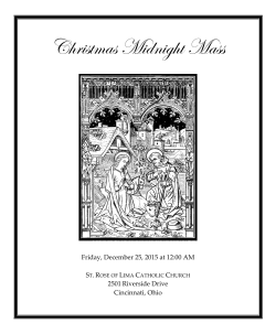 Christmas Midnight Mass - St. Rose Church, Cincinnati, Ohio