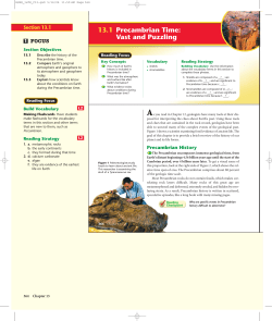 13.1 Precambrian Time: Vast and Puzzling