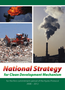 National Strategy for Clean Development