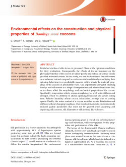 Environmental effects on the construction and physical properties of