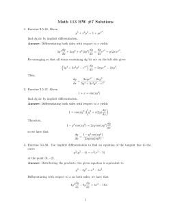 Math 113 HW #7 Solutions