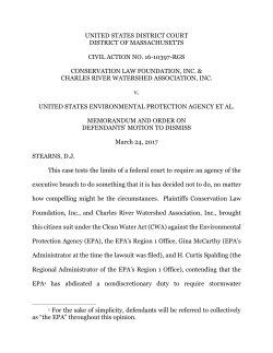 UNITED STATES DISTRICT COURT DISTRICT OF