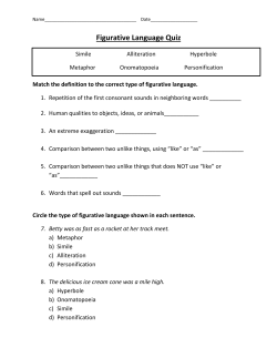 Figurative Language Quiz