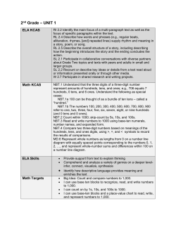 2nd Grade Curriculum - Boone County Schools