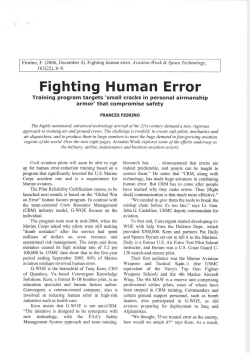 Fighting Human Error