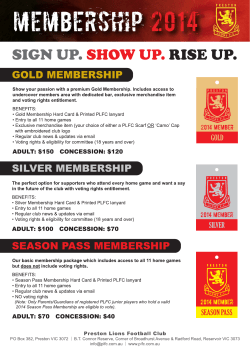 2014 Membership Brochure