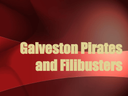 Gavleston Pirates and Filibusters