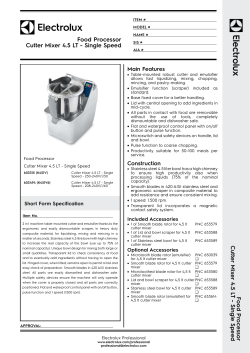 Food Processor Cutter Mixer 4.5 LT