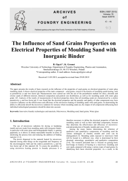 The Influence of Sand Grains Properties on Electrical Properties of