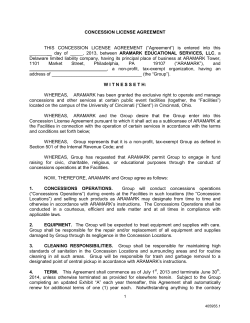 THIS CONCESSION LICENSE AGREEMENT