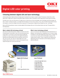 Digital LED color printing