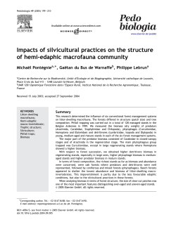 Impacts of silvicultural practices on the structure of hemi