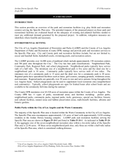 INTRODUCTION This section provides an overview of the park and