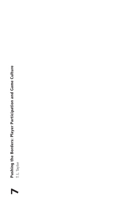 P layer P articip atio n an d G am e C u ltu re