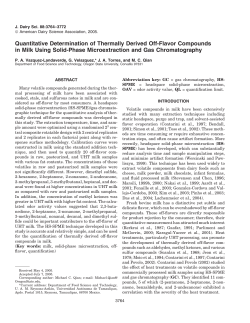 Quantitative Determination of Thermally Derived Off
