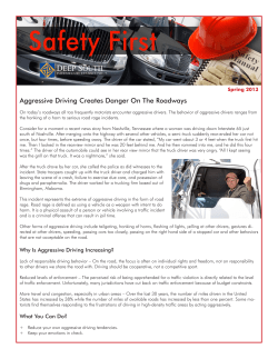 Aggressive Driving Creates Danger On The