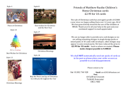 Friends of Matthew Rusike Children`s Home Christmas cards &pound;2.99