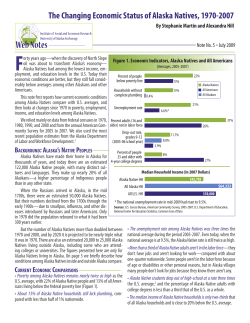 The Changing Economic Status of Alaska Natives, 1970-2007