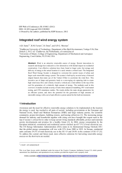 Integrated roof wind energy system