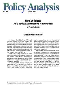 No Confidence: An Unofficial Account of the Waco