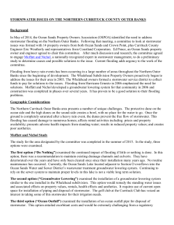 Stormwater Issues on the Northern Currituck County Outer Banks