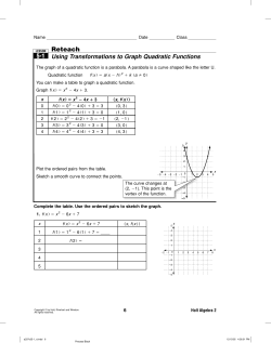 Reteach 5-1 - Humble ISD