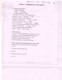 Chapter 1 `MOVEMENTS IN THE BODY.