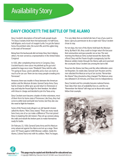 DAVY CROCKETT: ThE bATTlE Of ThE AlAmO