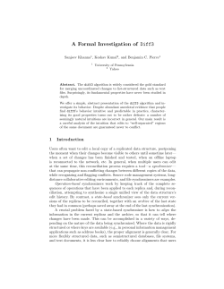 A Formal Investigation of Diff3 - CIS @ UPenn
