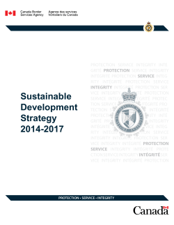 Sustainable Development Strategy 2014-2017