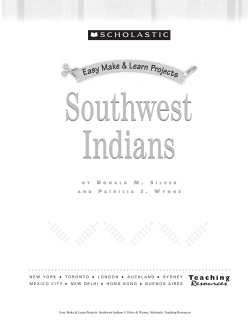 Southwest Indians-Make and Learn Projects