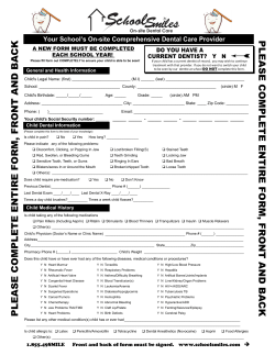 PLEASE COMPLETE ENTIRE FORM, F R ONT AND B A CK