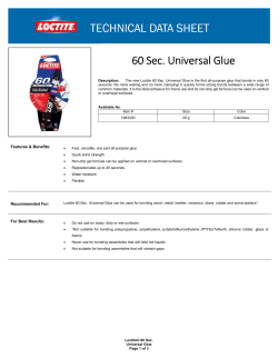 60 Sec. Universal Glue