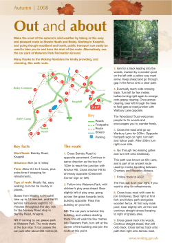 Out and about route: Autumn 08
