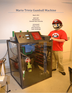 Mario Trivia Gumball Machine