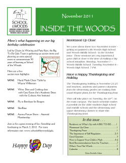 November 2011 Inside the Woods