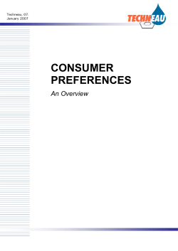 consumer preferences