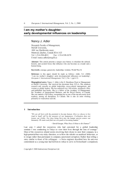 I am my mother`s daughter