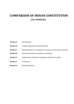 comparison of indian constitution