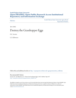 Destroy the Grasshopper Eggs - Open PRAIRIE