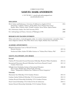 cv - Samuel Mark Anderson