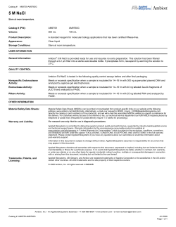 5 M NaCl - Thermo Fisher Scientific