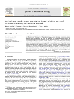 Are bird song complexity and song