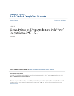Tactics, Politics, and Propaganda in the Irish War