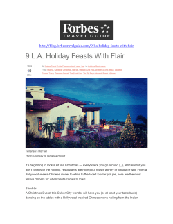9 LA Holiday Feasts With Flair